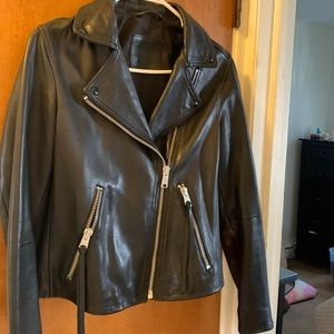 All saints Dalby leather jacket
